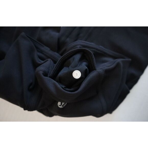 Lululemon W5DPLS Women's Sz 2 Black Nulu Mesh Panels High-Rise 25" Tights - Picture 4 of 13